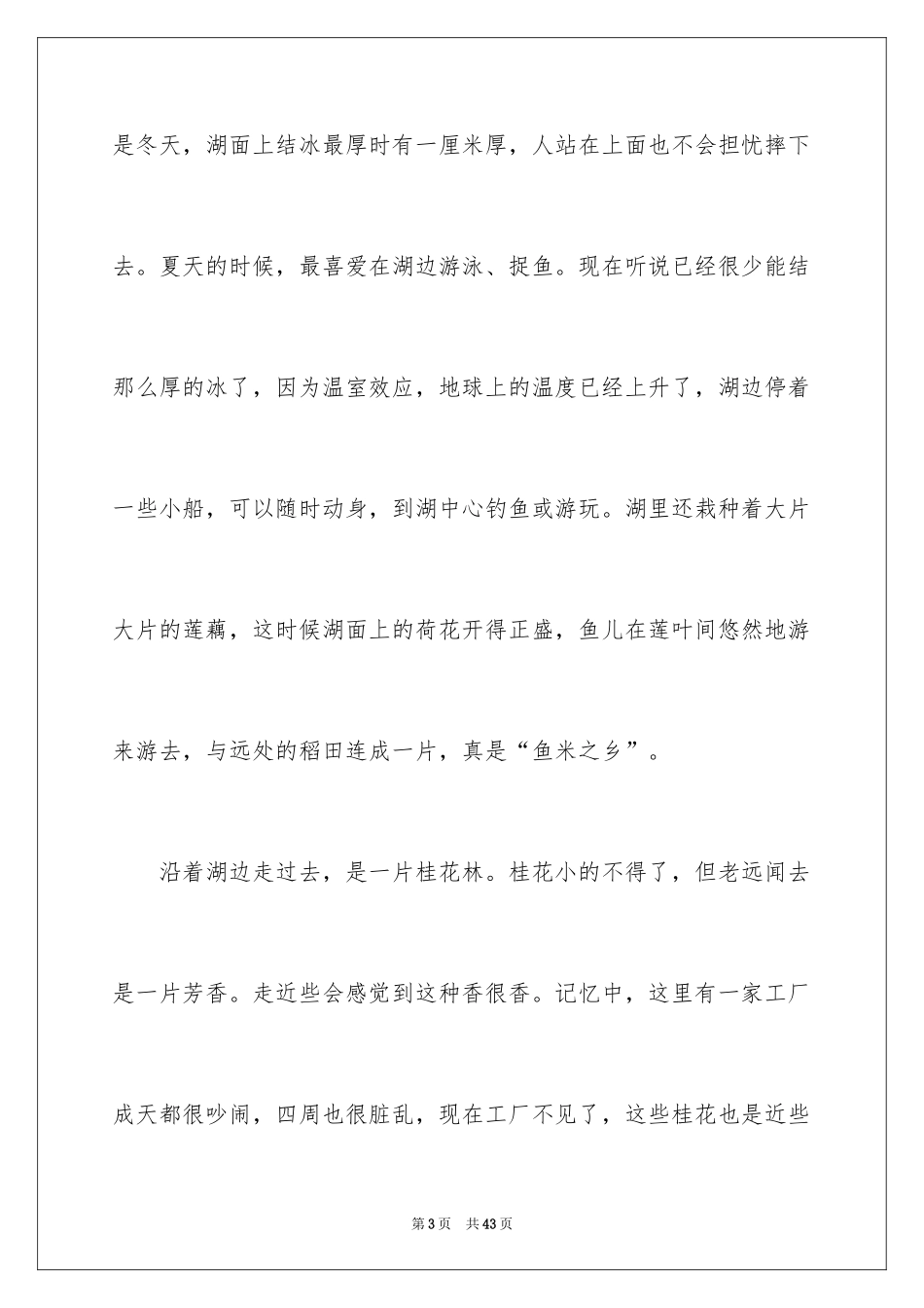 2024二十年后的家乡想象作文_8_第3页