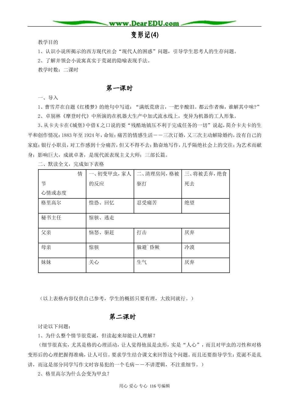 高中语文必修4变形记(4)_第1页