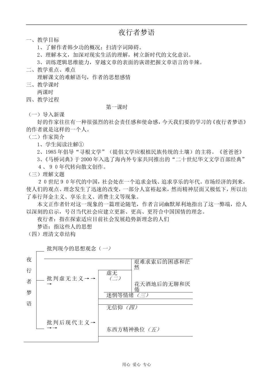 高中语文夜行者梦语粤教版选修四_第1页