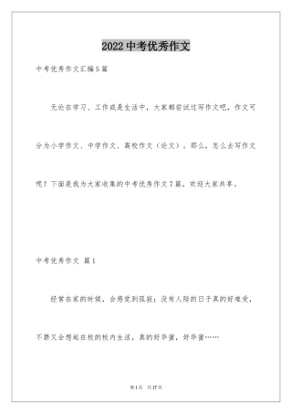 2024中考优秀作文_95