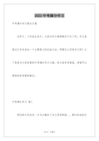 2024中考满分作文_50