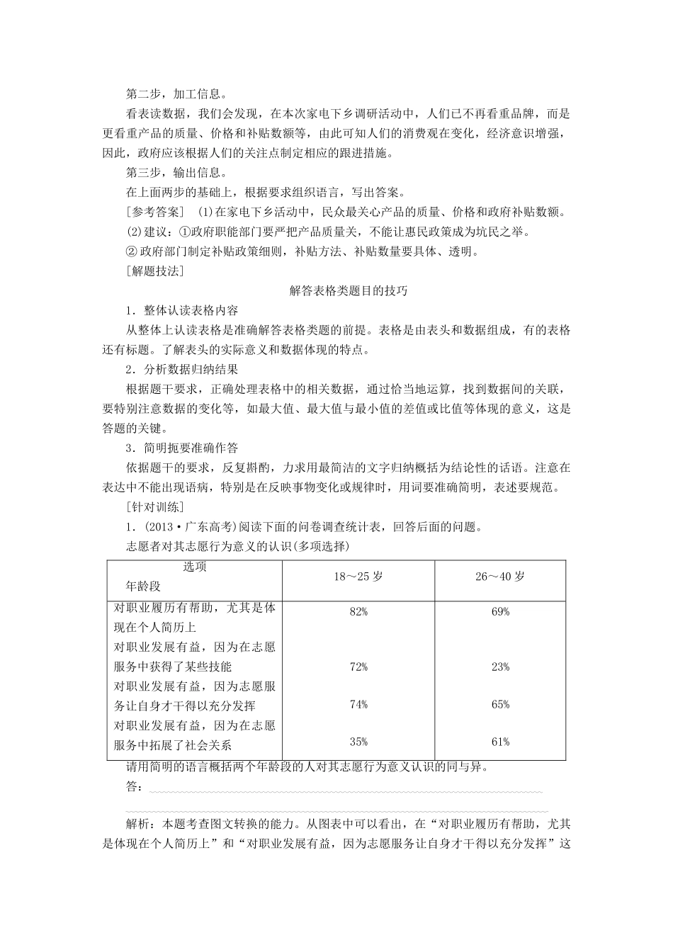 高中语文一轮复习 板块三 语言文字运用 专题七 图文（表文）转换讲义-人教版高中全册语文教案_第2页