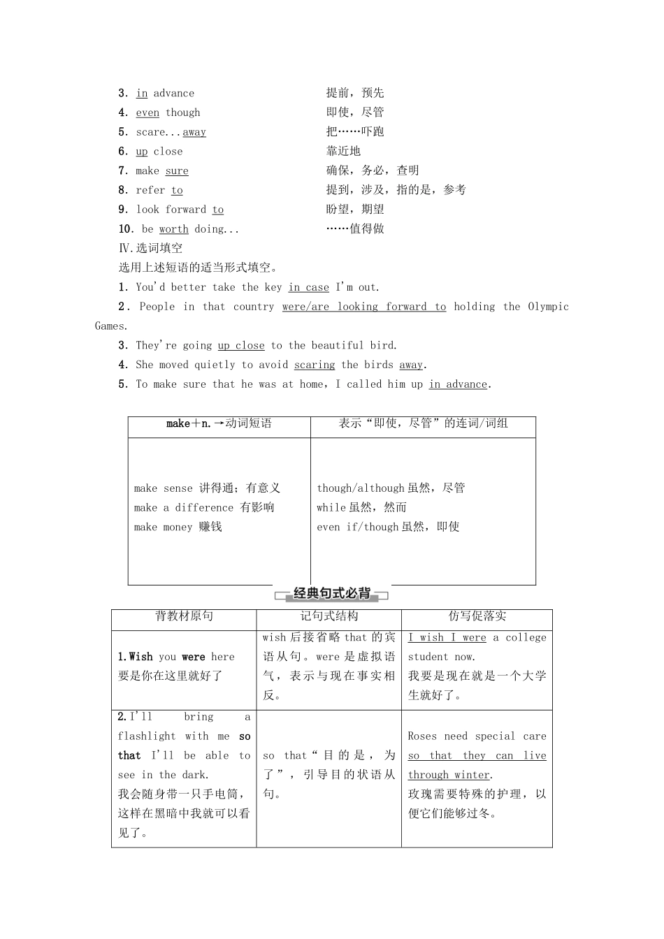 高中英语 Unit 2 Wish you were here Section Ⅱ Language points（Ⅰ）（Welcome to the unit  Reading）讲义 牛津译林版必修2-牛津版高一必修2英语教案_第2页