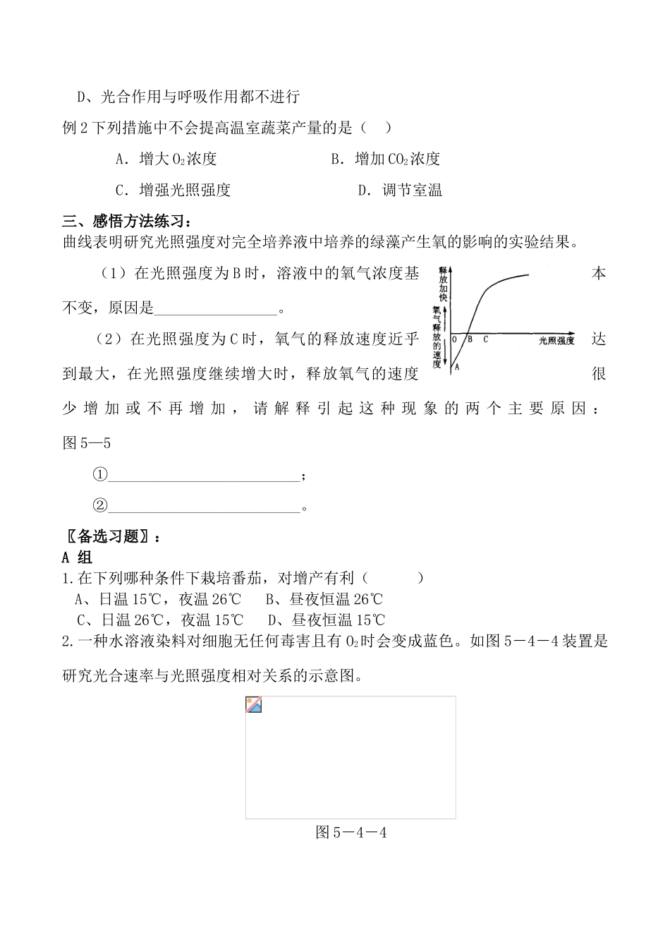 高中生物人教版必修1能量之源--光与光合作用3_第2页