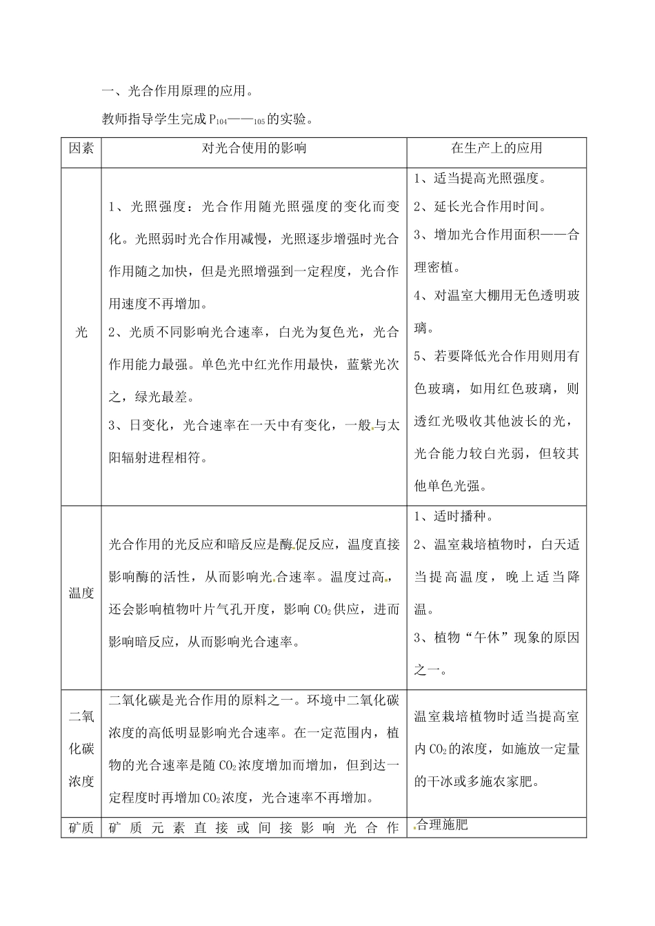 高中生物 5.4能量之源—光与光合作用6教案 新人教版必修1_第3页