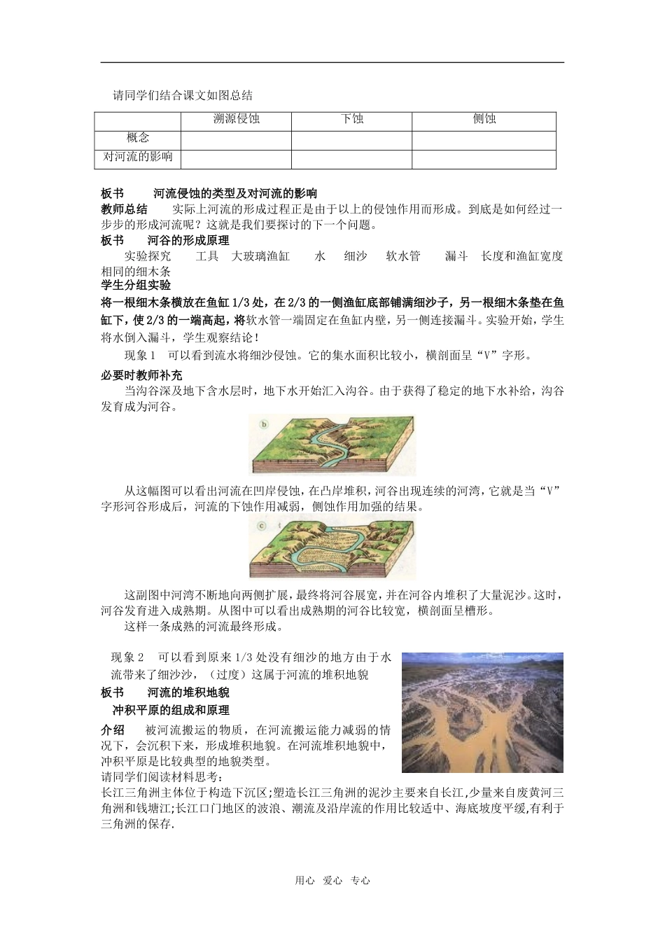 高中地理4.3 河流地貌的发育 教案1人教版必修1_第2页