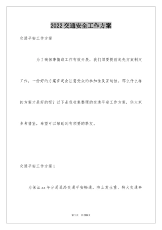 2024交通安全工作方案_3