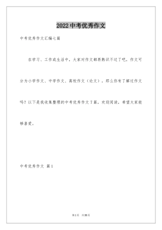 2024中考优秀作文_34