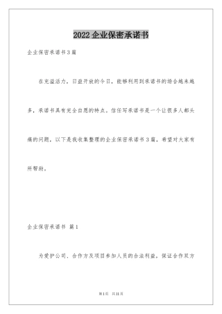 2024企业保密承诺书_19