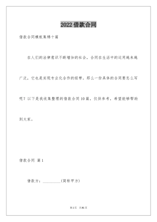 2022借款合同_519