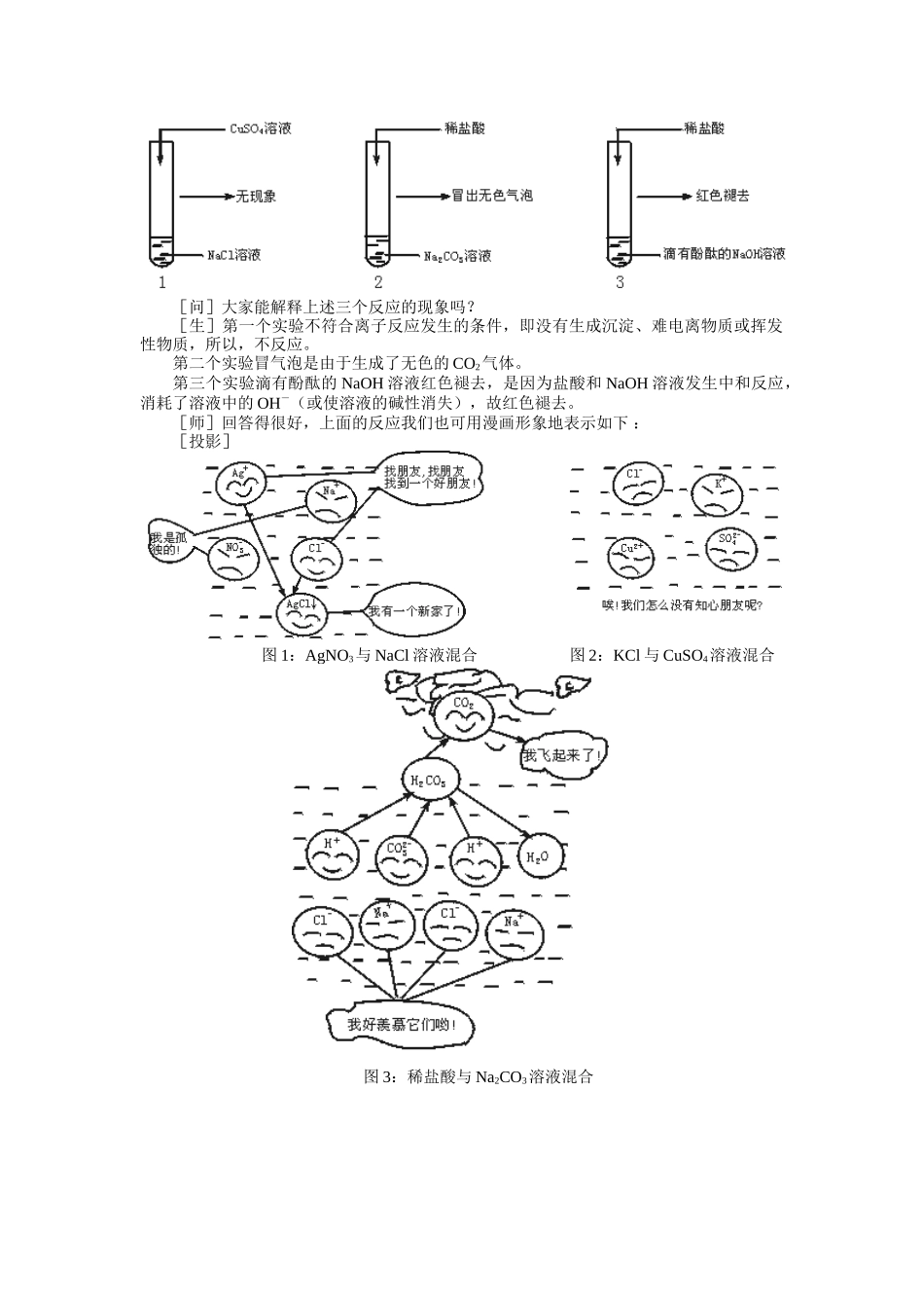 示范教案一第二节  离子反应的本质第一课时_第2页
