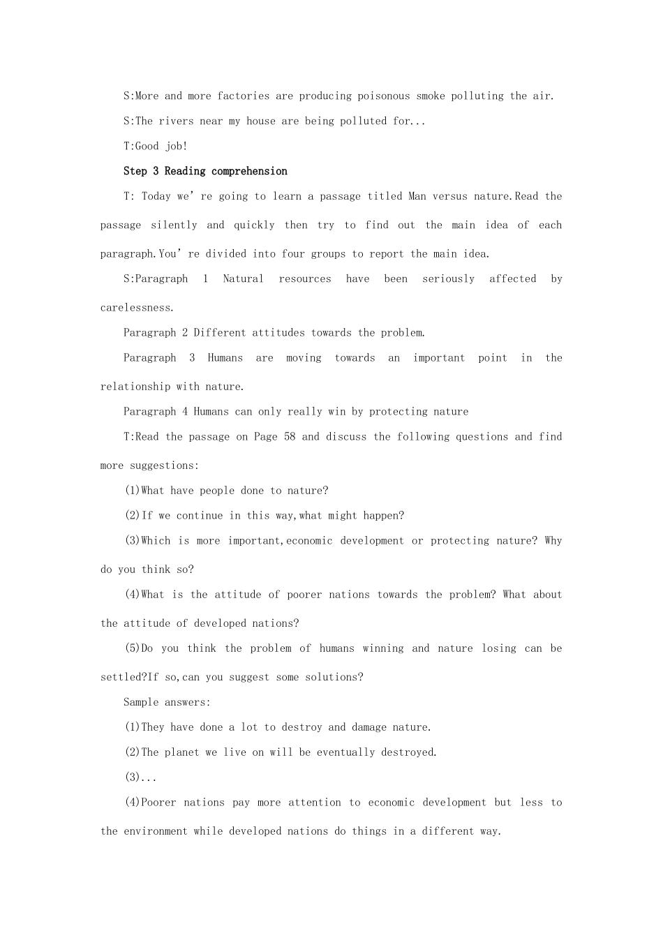 湖南省岳阳县高二英语 M5U3 Period 8 Project示范教案 牛津版_第3页