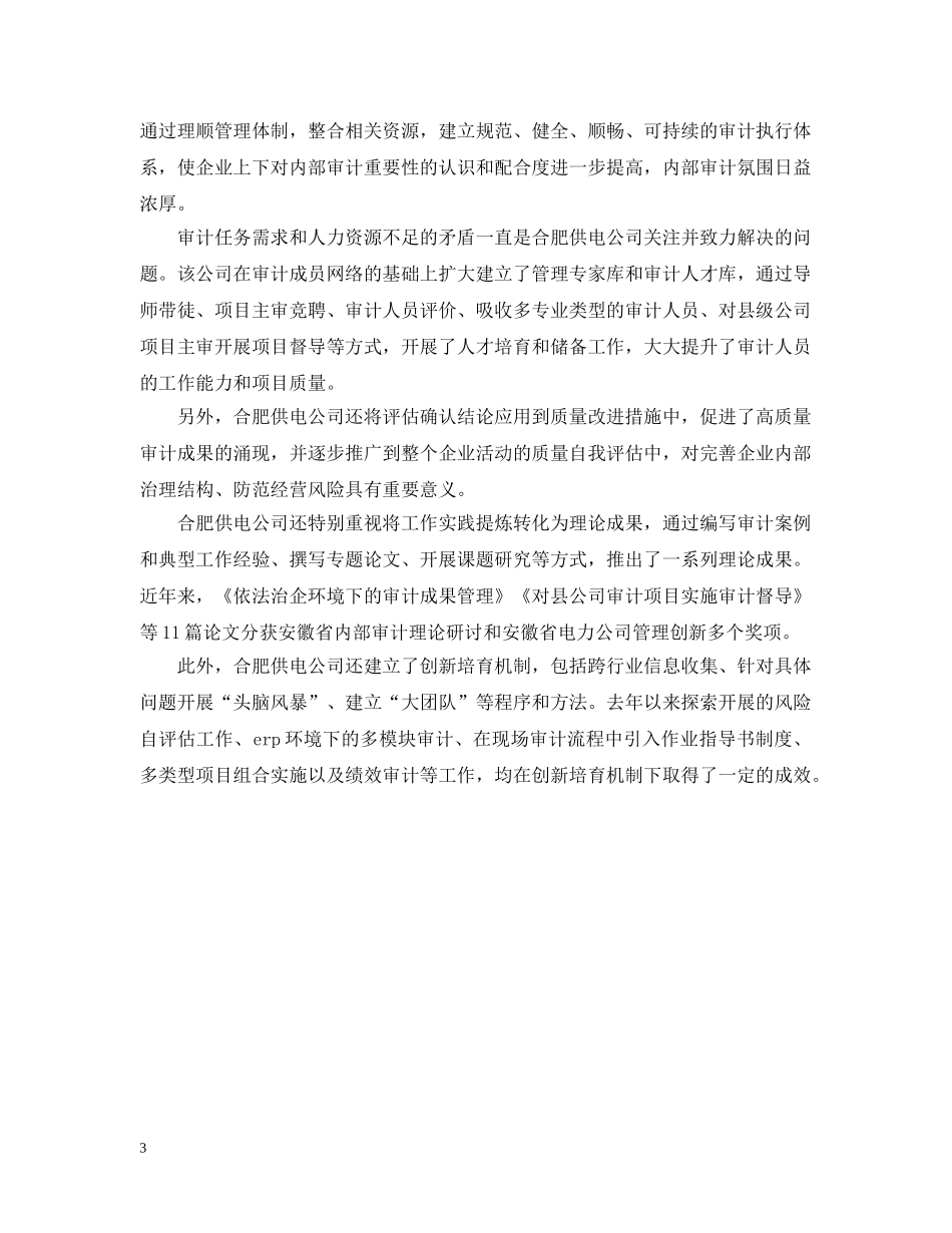 20XX年审计部年度总结范文 _第3页