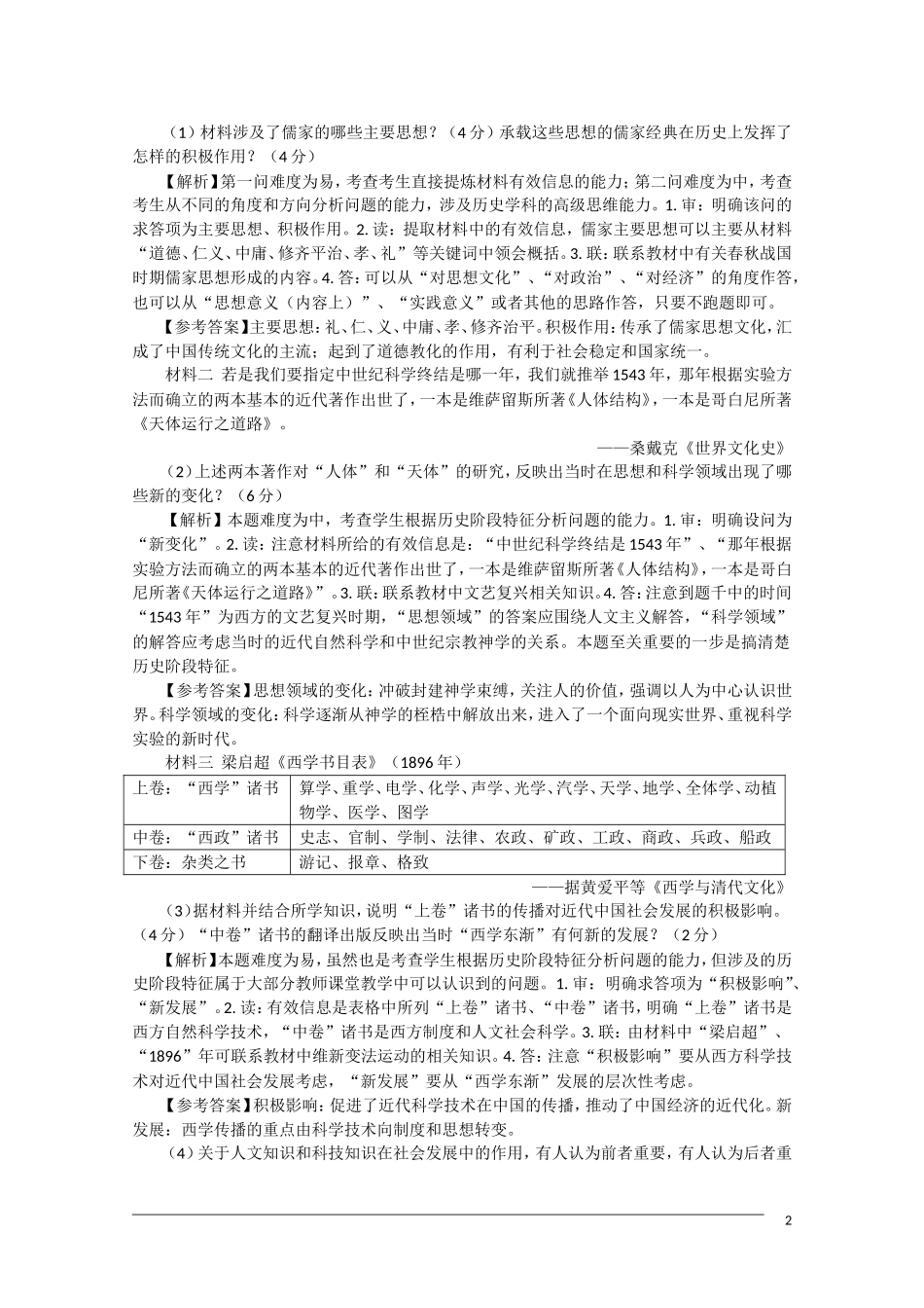 河北省2011届高三历史复习指导 材料解析题的解法  新人教版_第2页