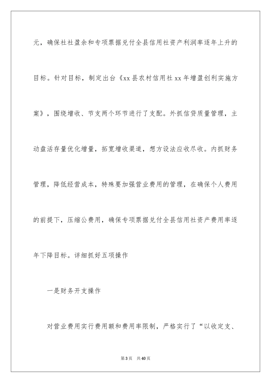 2024信用社的财务工作计划_第3页