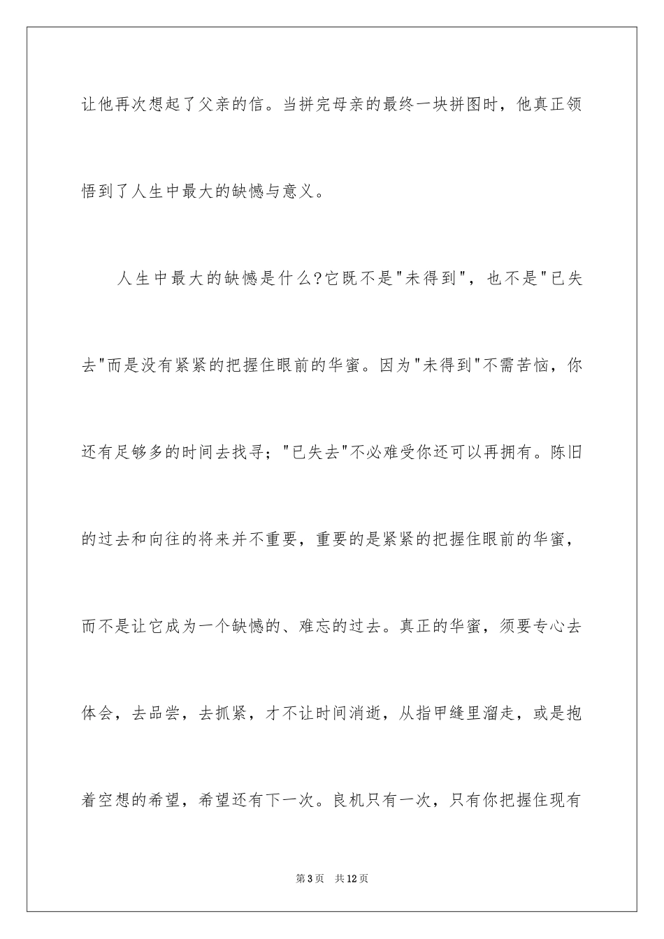 2024《最后一块拼图》读后感_第3页