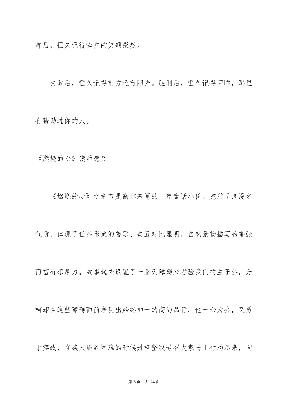 2024《燃烧的心》读后感_第3页