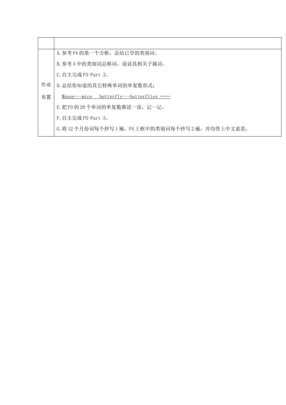 春四年级英语下册 Starter Unit-Part 2 3 4 5教案 剑桥版-人教版小学四年级下册英语教案_第3页