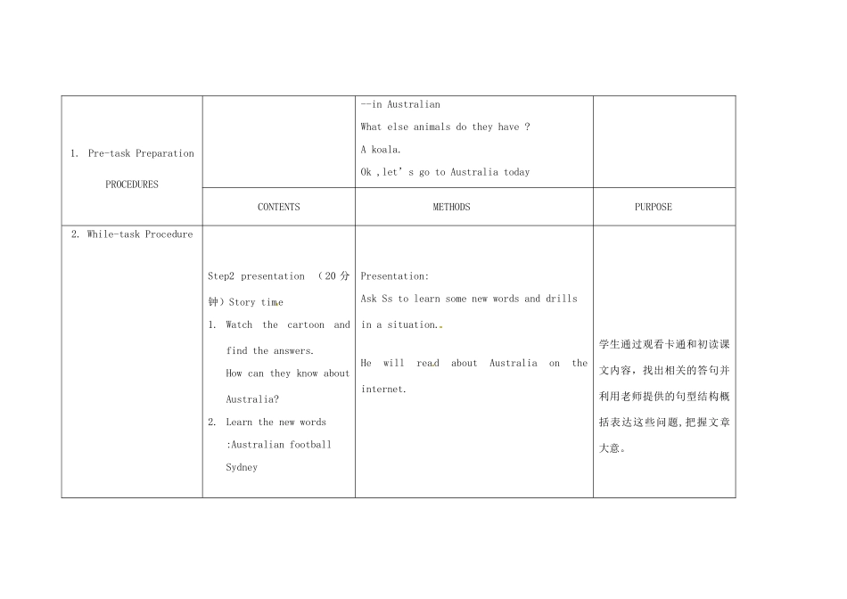 春六年级英语下册 Unit 6 An interesting country（Story time）教案2 （新版）牛津译林版-牛津版小学六年级下册英语教案_第2页