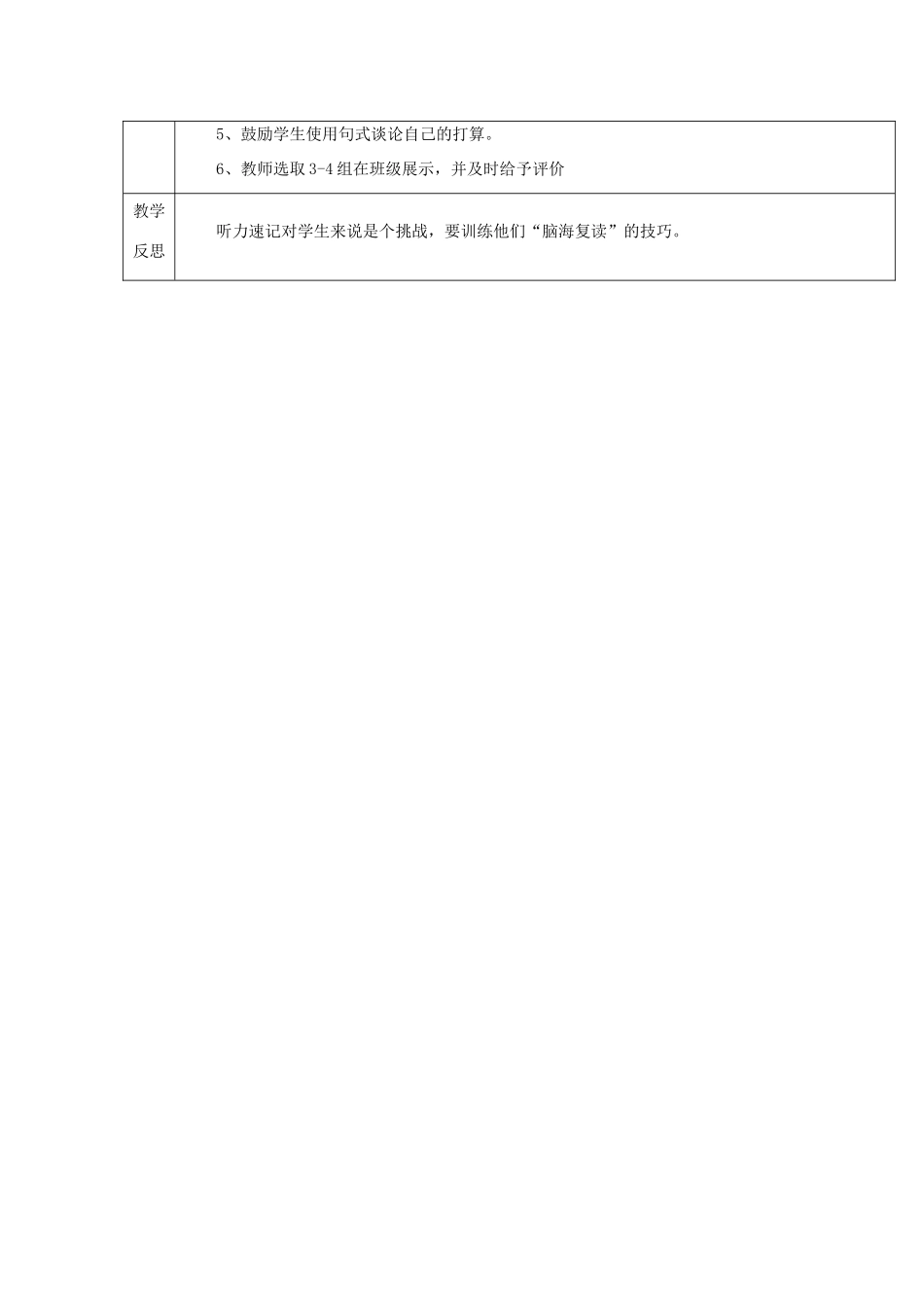 春六年级英语下册 Unit 3 mary's diary Part 6a 6b 7教案 剑桥版-人教版小学六年级下册英语教案_第2页