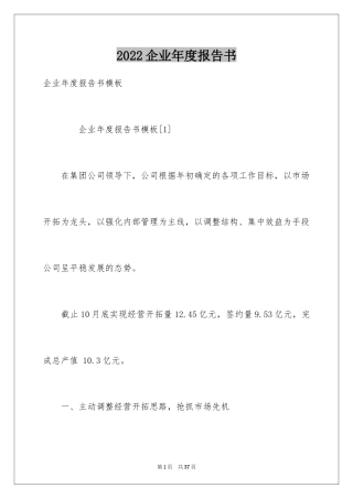 2024企业年度报告书