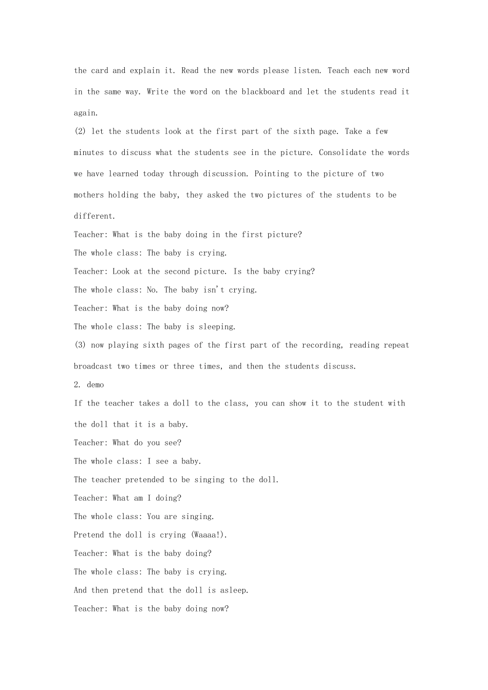 春五年级英语下册 Unit1 Going to Beijing Lesson3 Who Is Singing教案1 冀教版（三起）-冀教版小学五年级下册英语教案_第2页