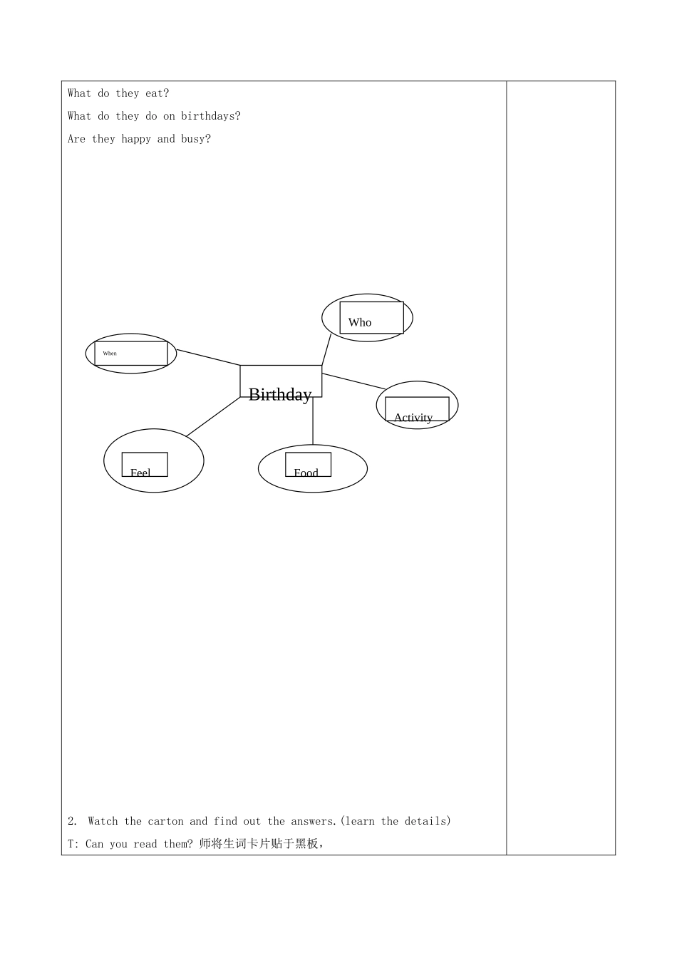 春五年级英语下册 Unit 8 Brithdays教案1 （新版）牛津译林版-牛津版小学五年级下册英语教案_第3页