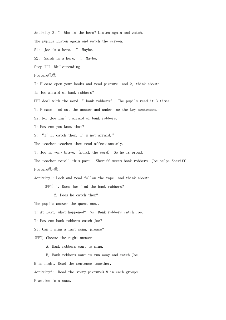 春五年级英语下册 Unit 6 Adventures（6）教案 剑桥版-人教版小学五年级下册英语教案_第2页