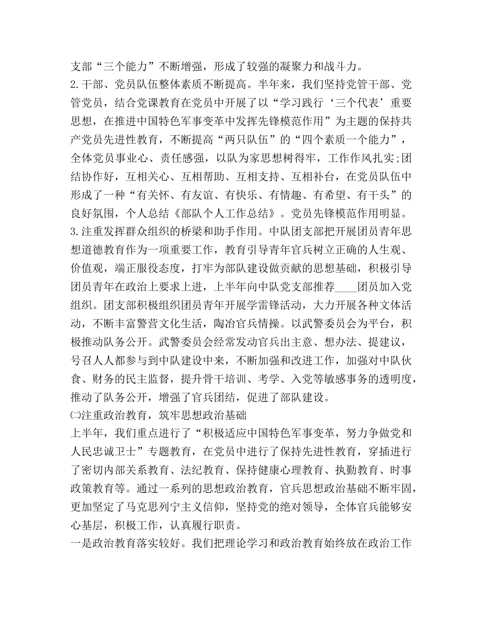 2020部队工作总结个人总结 _第2页