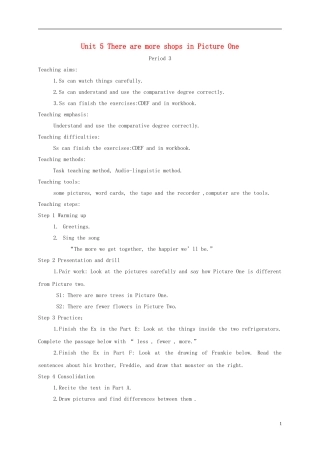六年级英语下册 unit5 period3教案 湘少版