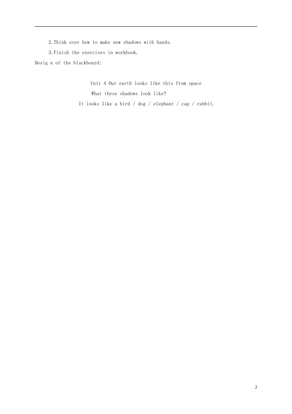 六年级英语下册 unit4 period3教案 湘少版_第2页