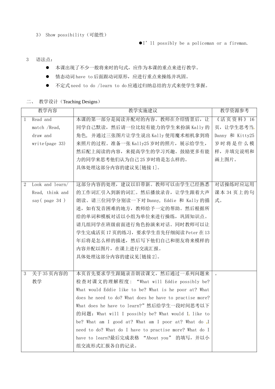 六年级英语下册 Unit 5《What will I be like》教案1 牛津上海版（一起）-牛津上海版小学六年级下册英语教案_第2页