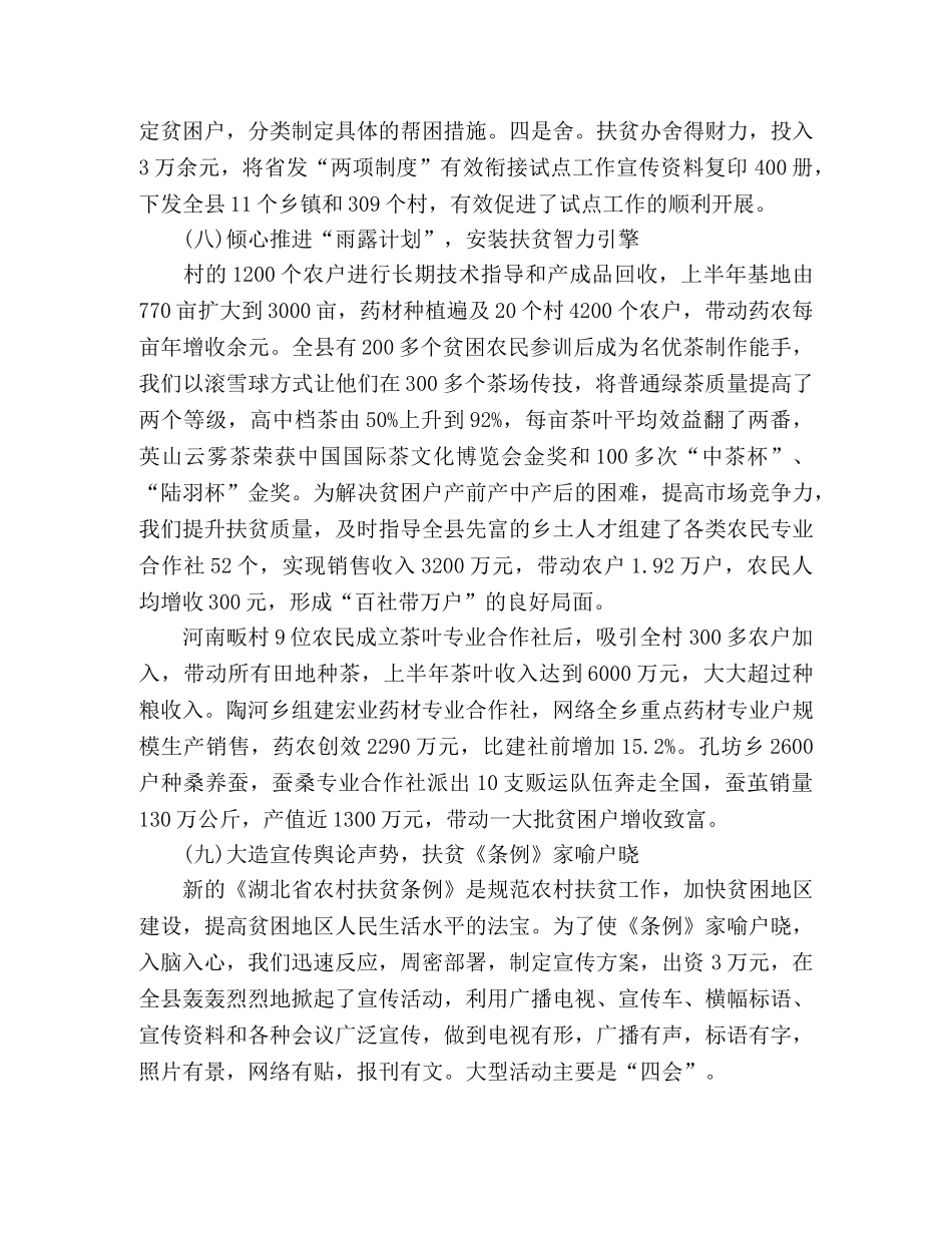 2020精准扶贫上半年个人工作总结范文 _第3页