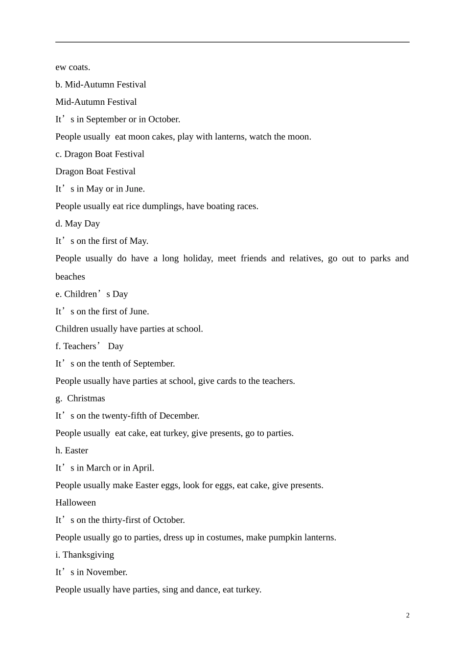 六年级英语上册 Unit6 第三课时教案 苏教牛津版_第2页