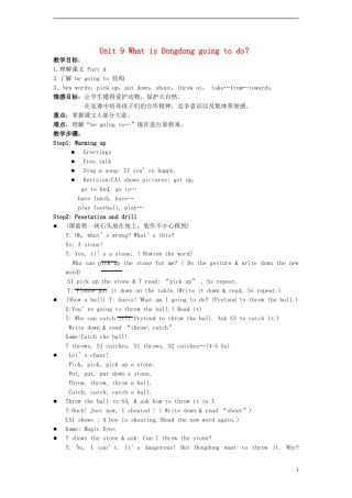 六年级英语上册 Unit 9（1）教案 湘少版