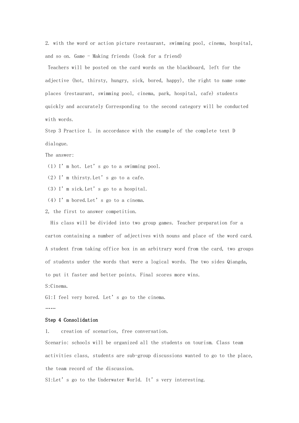 六年级英语上册 Unit 3 Let’s go to the Under教案1 湘少版-湘少版小学六年级上册英语教案_第2页