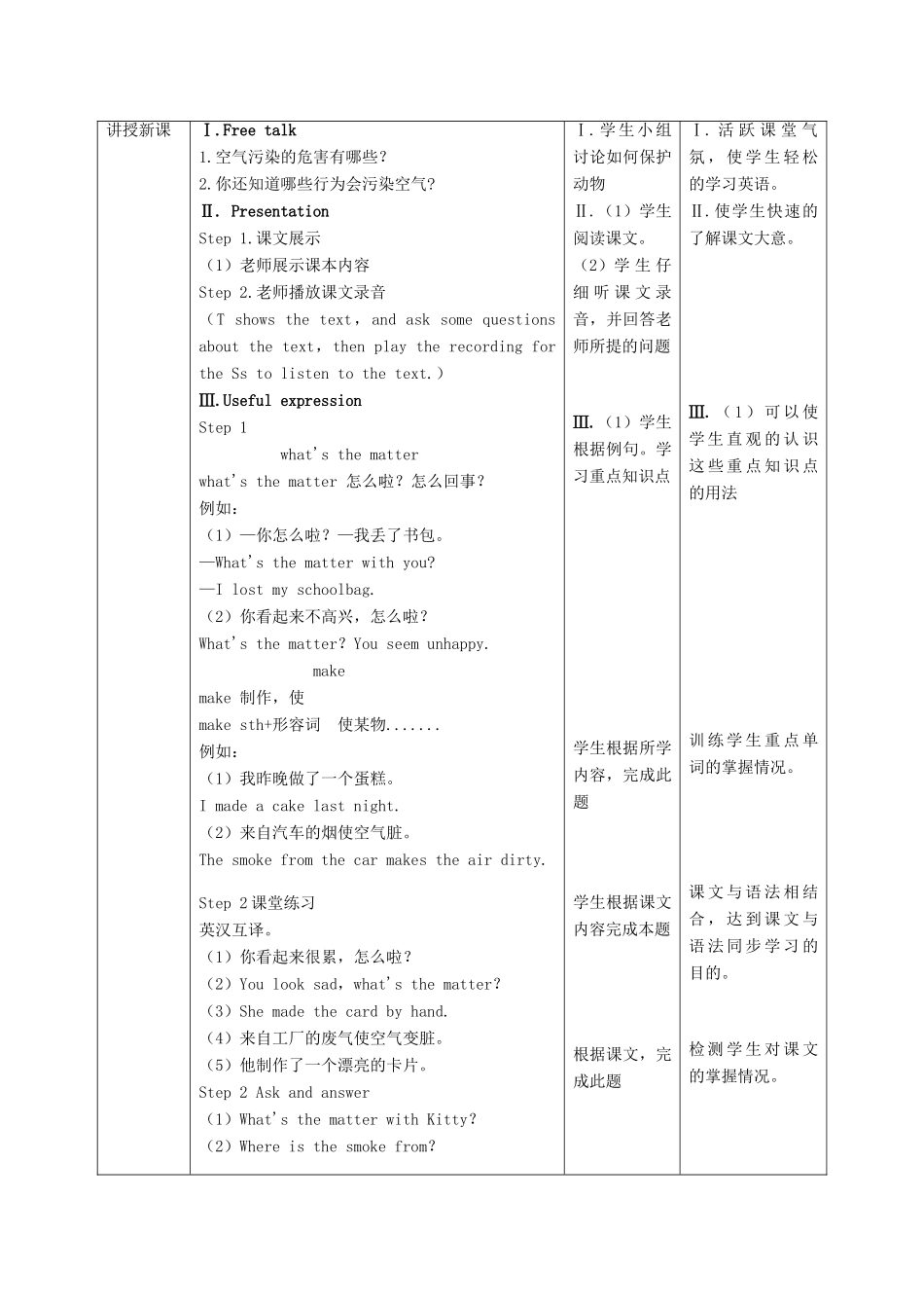 六年级英语上册 Unit 10《Air》（第2课时）教案 牛津上海版（深圳用）-牛津上海版小学六年级上册英语教案_第2页