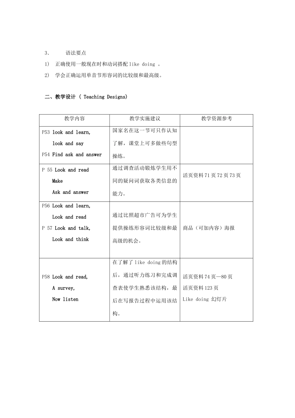 六年级英语上册 Module 3Unit 4 Food from other countries教案 沪教牛津版-沪教牛津版小学六年级上册英语教案_第2页