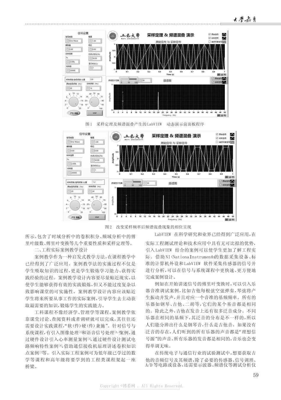 引入LabVIEW的信号与系统课程案例研究与实践 _第2页