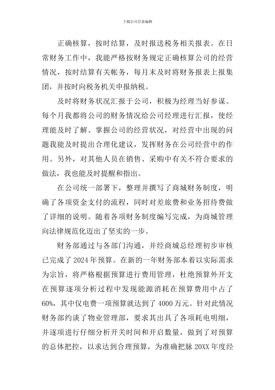 财务年终总结报告开头_第3页