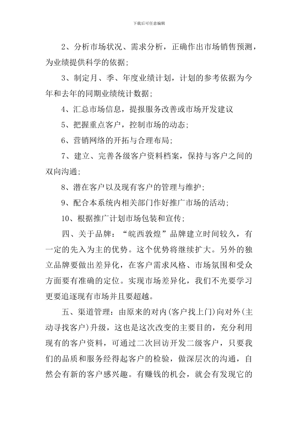 总监个人工作计划范文2024_第2页