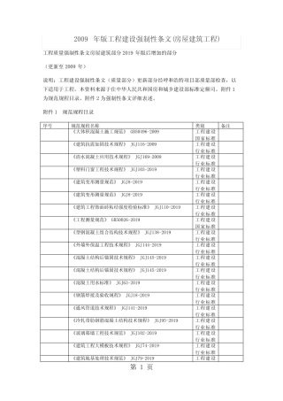 2019年版工程建设强制性条文29页 