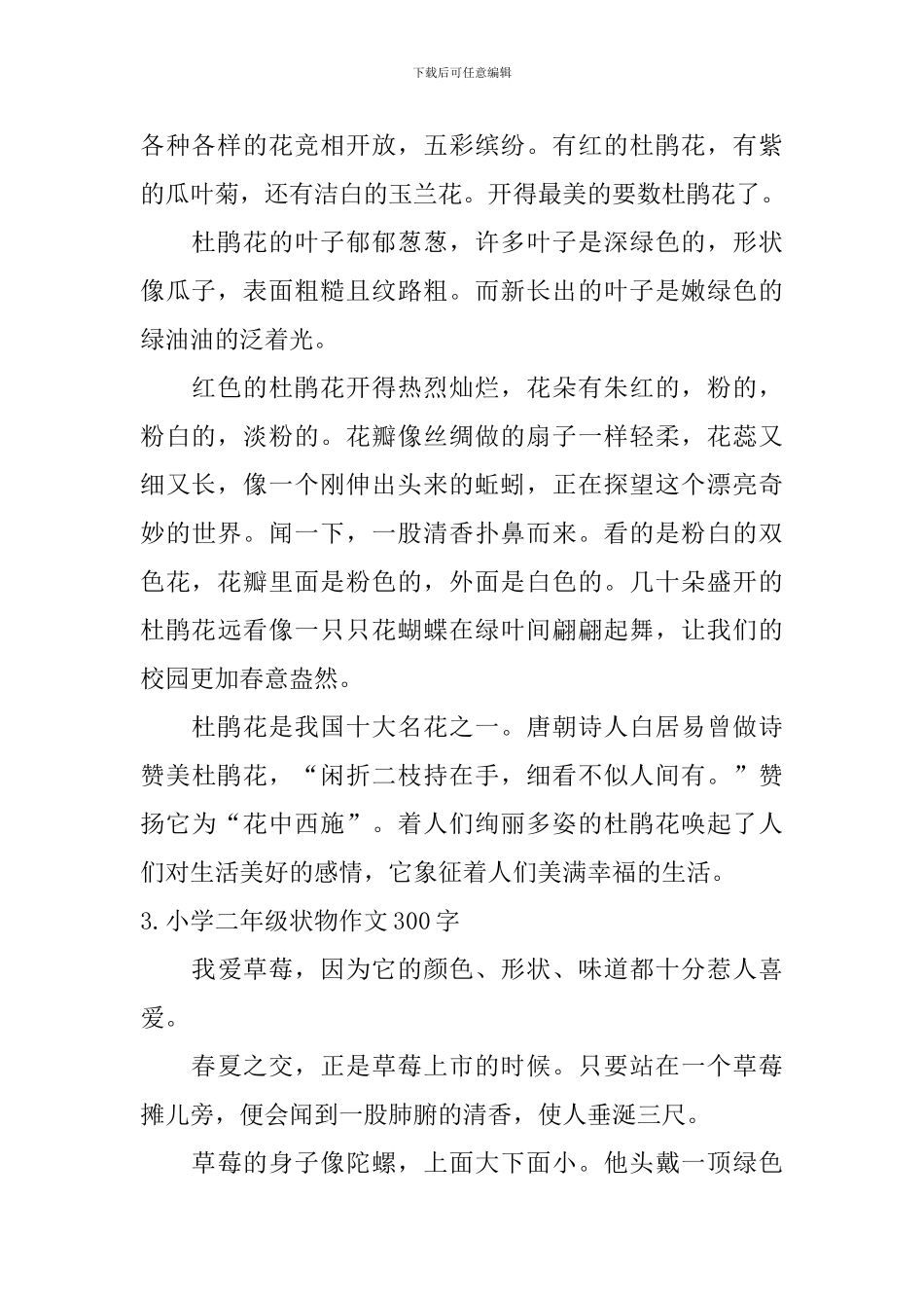 小学二年级状物作文300字五篇_第2页