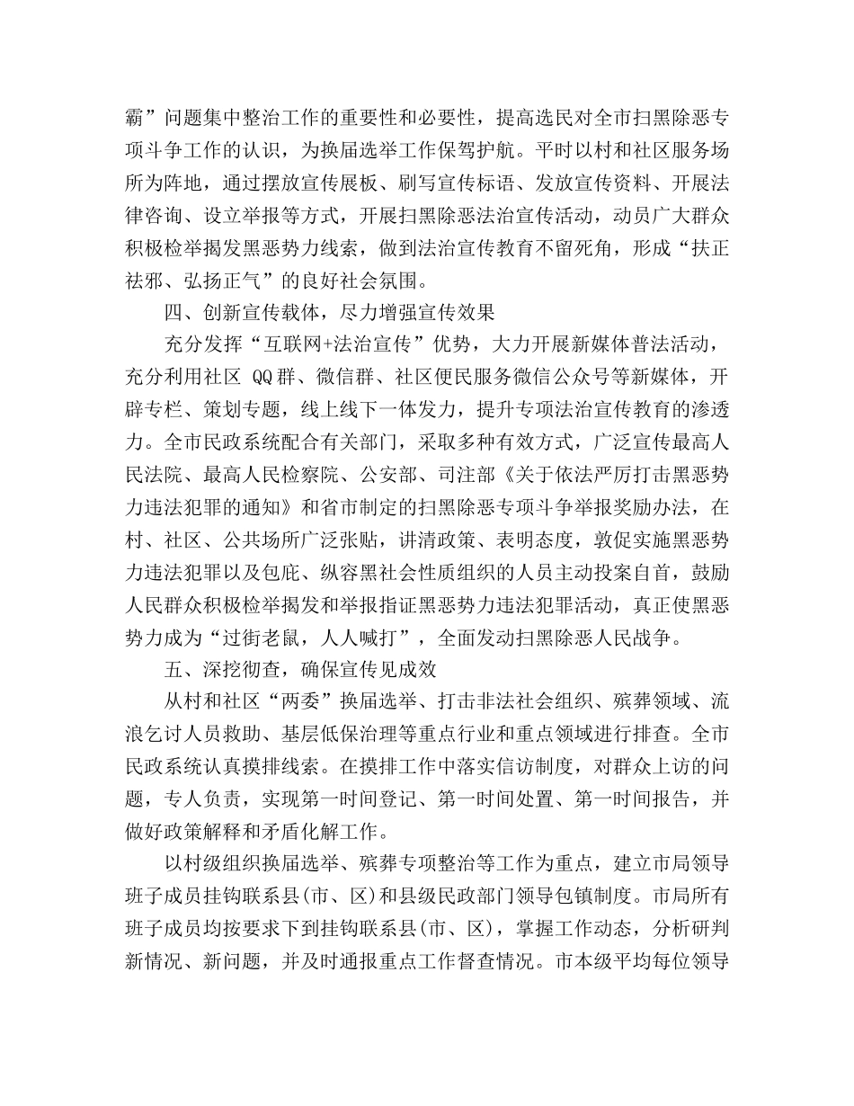 2020年度扫黑除恶专项斗争工作总结 _第3页