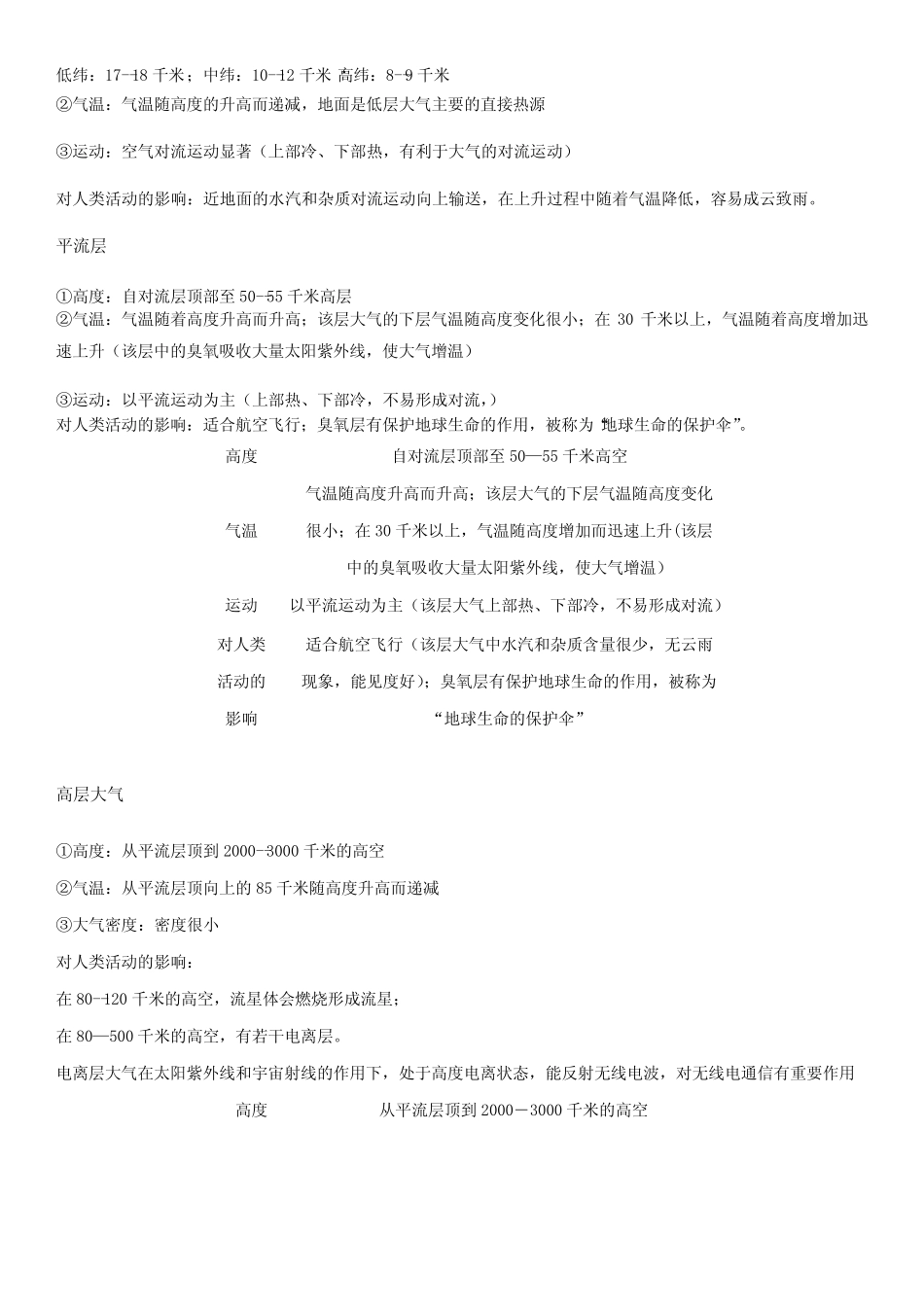 2023年人教版高中地理学业水平合格性考试必备考点归纳 第二单元 地 _第3页