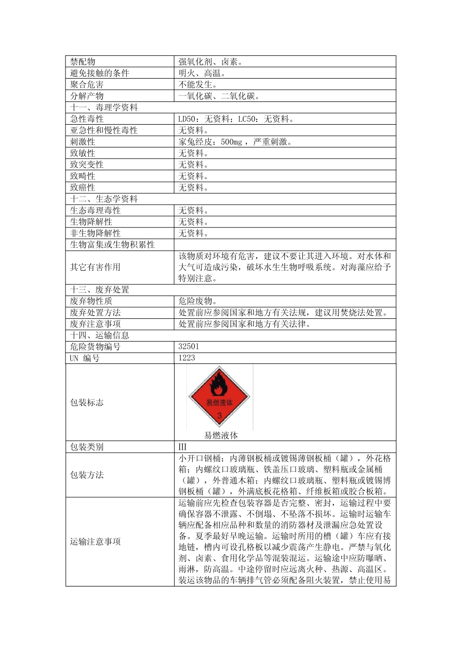 柴油安全技术说明书2019版 _第3页