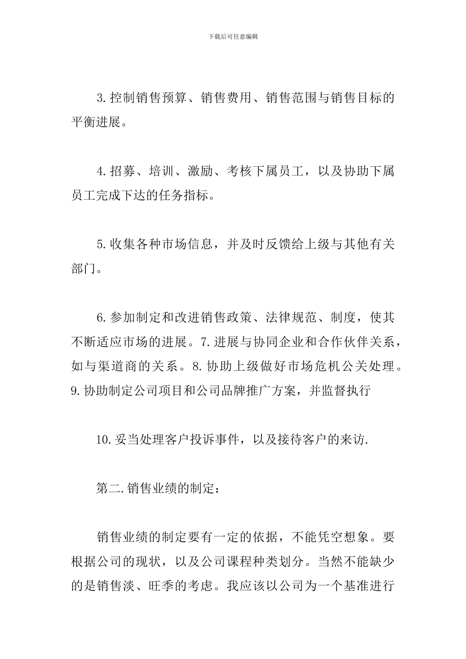 销售总监工作计划怎么写例文3篇_第2页