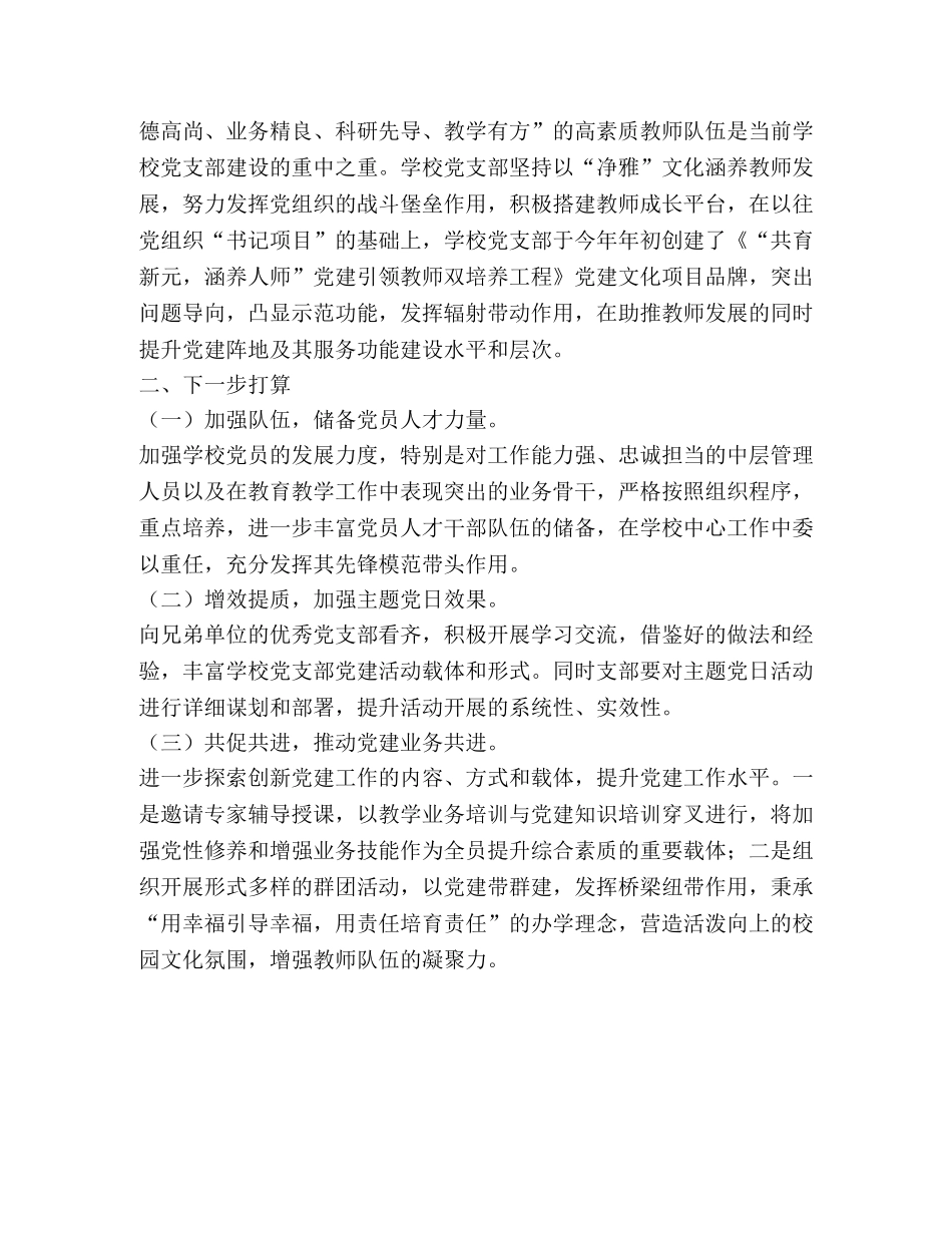 2020年党建工作总结与展望 _第3页