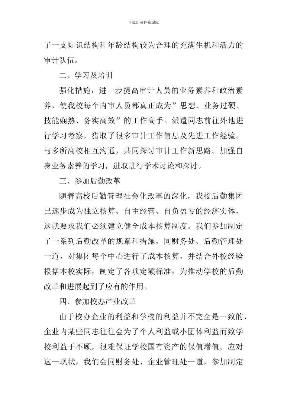 2024年审计人员工作心得体会_第2页