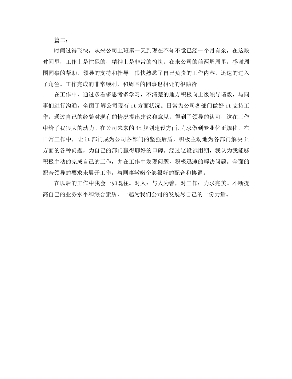 2020年it转正工作总结范文 _第2页
